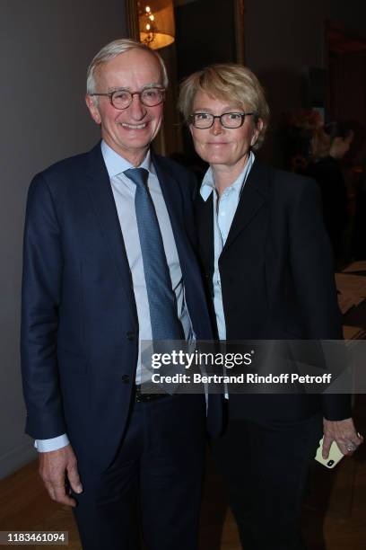 Chairman of the Supervisory Board of the Foundation for Medical Research, Denis Duverne and Claude Chirac attend the first "Line Renaud - Loulou...