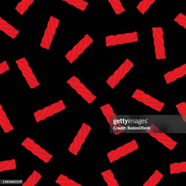 赤い甘草シームレスパターン - candy samples点のイラスト素材／クリップアート素材／マンガ素材／アイコン素材