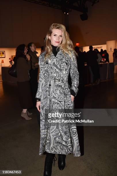 Theodora Richards, wearing Max Mara, attends 25th Annual ARTWALK NY Benefiting Coalition For The Homeless Presented By Max Mara at Spring Studios on...