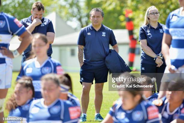 Head Coach Richie Walker of Auckland looks on following the Farah Palmer Cup Final between Canterbury and Auckland at Rugby Park on October 26, 2019...