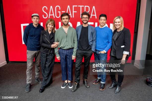 Zachary Booth, Patricia Richardson, Mark Blane, Ben Mankoff, Peter Y. Kim and moderator Mara Webster attend SAG-AFTRA Foundation Conversations:...