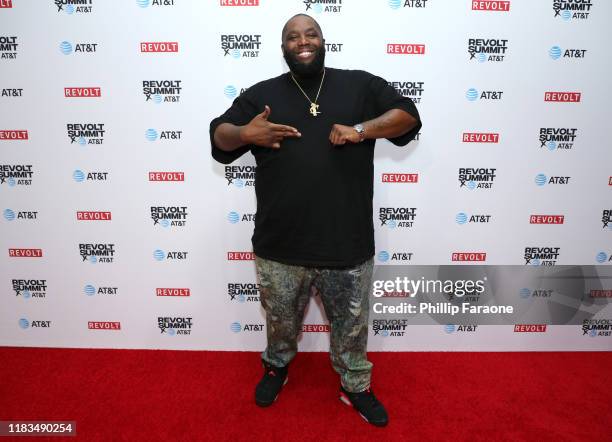 Killer Mike attends the REVOLT X AT&T 3-Day Summit In Los Angeles - Day 1 at Magic Box on October 25, 2019 in Los Angeles, California.