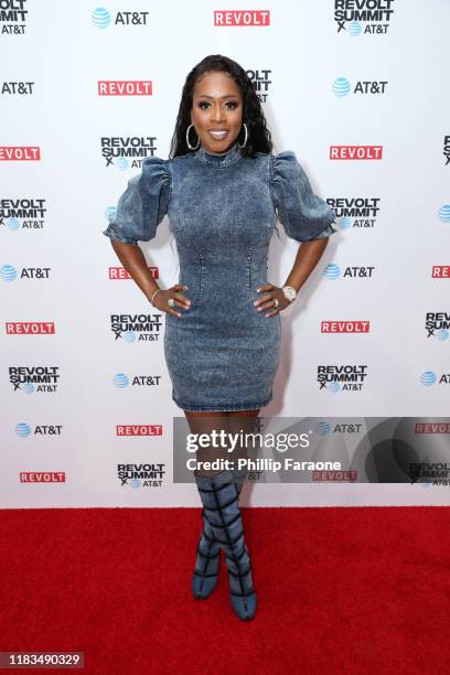 Remy Ma attends the REVOLT X AT&T 3-Day Summit In Los Angeles - Day 1 at Magic Box on October 25, 2019 in Los Angeles, California.