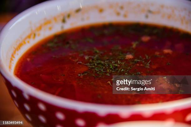 ukrainian borscht - borscht stock pictures, royalty-free photos & images