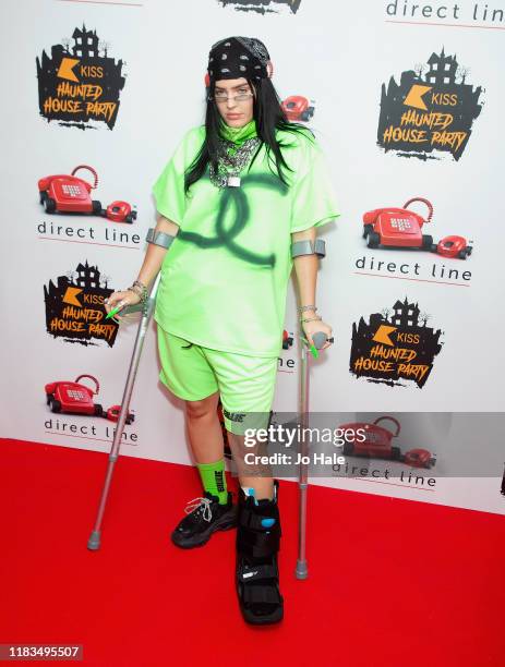 Anne-Marie attends the KISS Haunted House Party 2019 at The SSE Arena, Wembley on October 25, 2019 in London, England.
