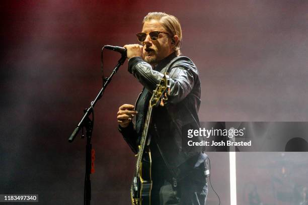 Paul Banks of Interpol performs at the Voodoo Music & Arts Experience at City Park on October 25, 2019 in New Orleans, Louisiana.