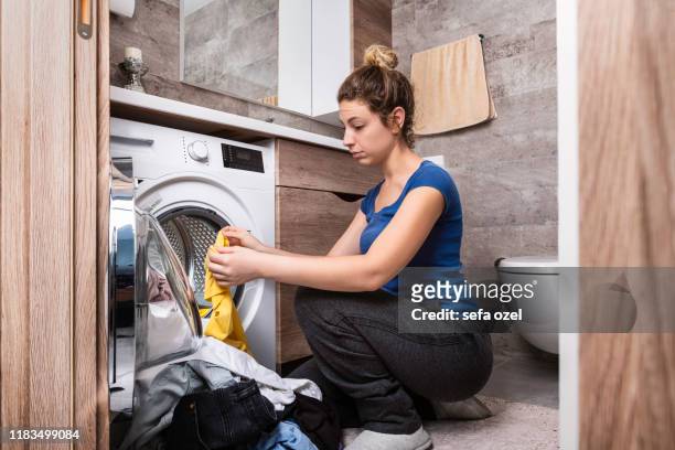 laundry washing control - linen shirt stock pictures, royalty-free photos & images