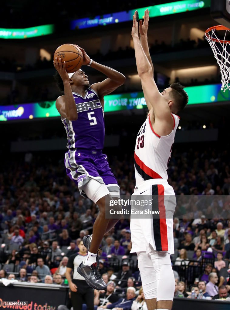 Portland Trail Blazers v Sacramento Kings