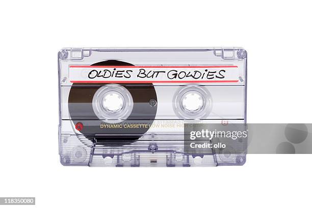 audio cassette oldies but goldies - tape stockfoto's en -beelden