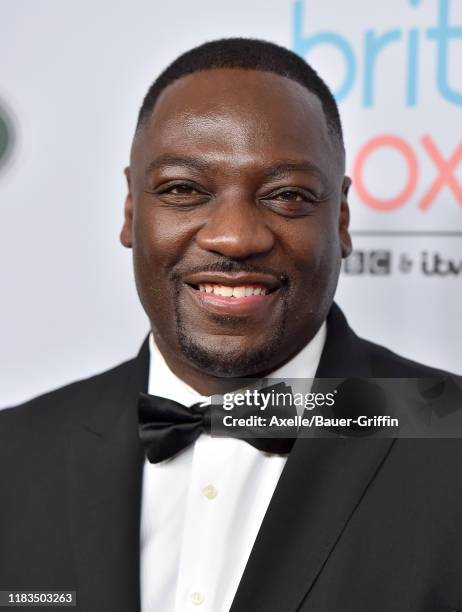 Adewale Akinnuoye-Agbaje attends the 2019 British Academy Britannia Awards presented by American Airlines and Jaguar Land Rover at The Beverly Hilton...