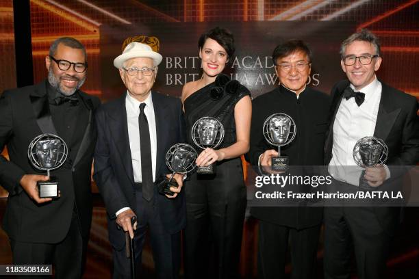 Jordan Peele accepts the John Schlesinger Britannia Award for Excellence in Directing Presented by Cunard; Norman Lear, recipient of the Britannia...