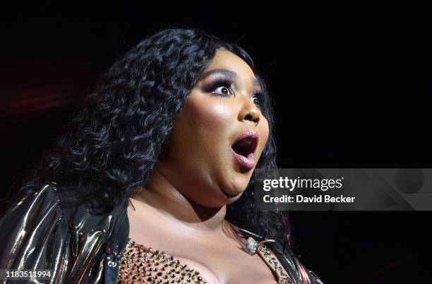 Recording artist Lizzo performs at The Chelsea at The Cosmopolitan of Las Vegas on October 25, 2019 in Las Vegas, Nevada.