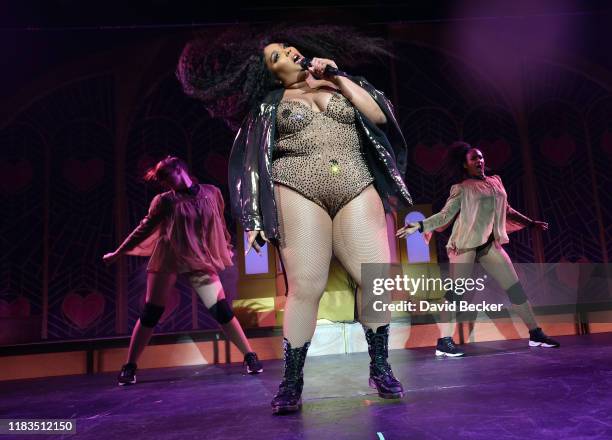 Recording artist Lizzo performs at The Chelsea at The Cosmopolitan of Las Vegas on October 25, 2019 in Las Vegas, Nevada.