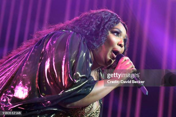 Recording artist Lizzo performs at The Chelsea at The Cosmopolitan of Las Vegas on October 25, 2019 in Las Vegas, Nevada.