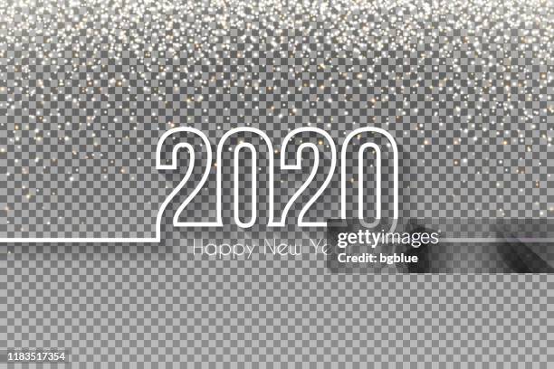 happy new year 2020 design with gold glitter - blank background - sequin background stock illustrations
