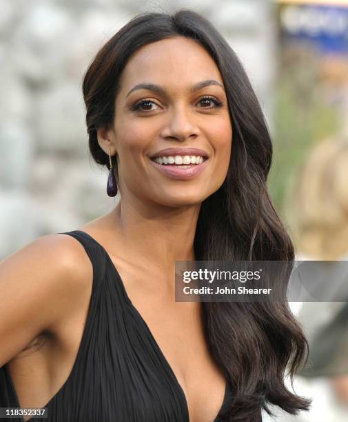 Rosario Dawson arrives to the "Zookeeper" Los Angeles Premiere at Regency Village Theatre on July 6, 2011 in Westwood, California.