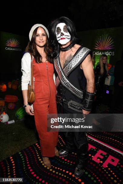 Christina McLarty and David Arquette attend the 2019 Casamigos Halloween Party on October 25, 2019 at a private residence in Beverly Hills,...