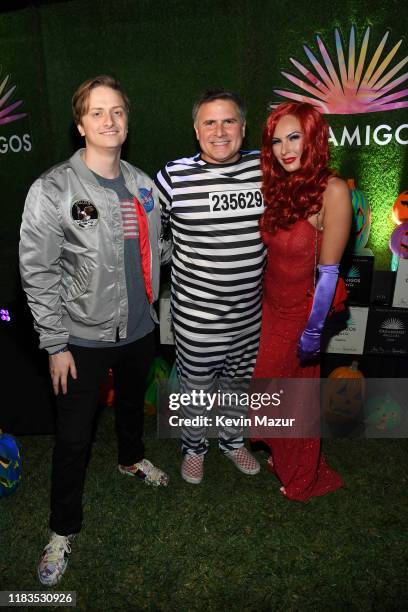 Alex Burkle, Andrew Sasson, and guest attend the 2019 Casamigos Halloween Party on October 25, 2019 at a private residence in Beverly Hills,...