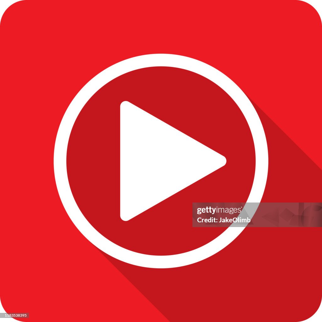 Play Button Icon Silhouette