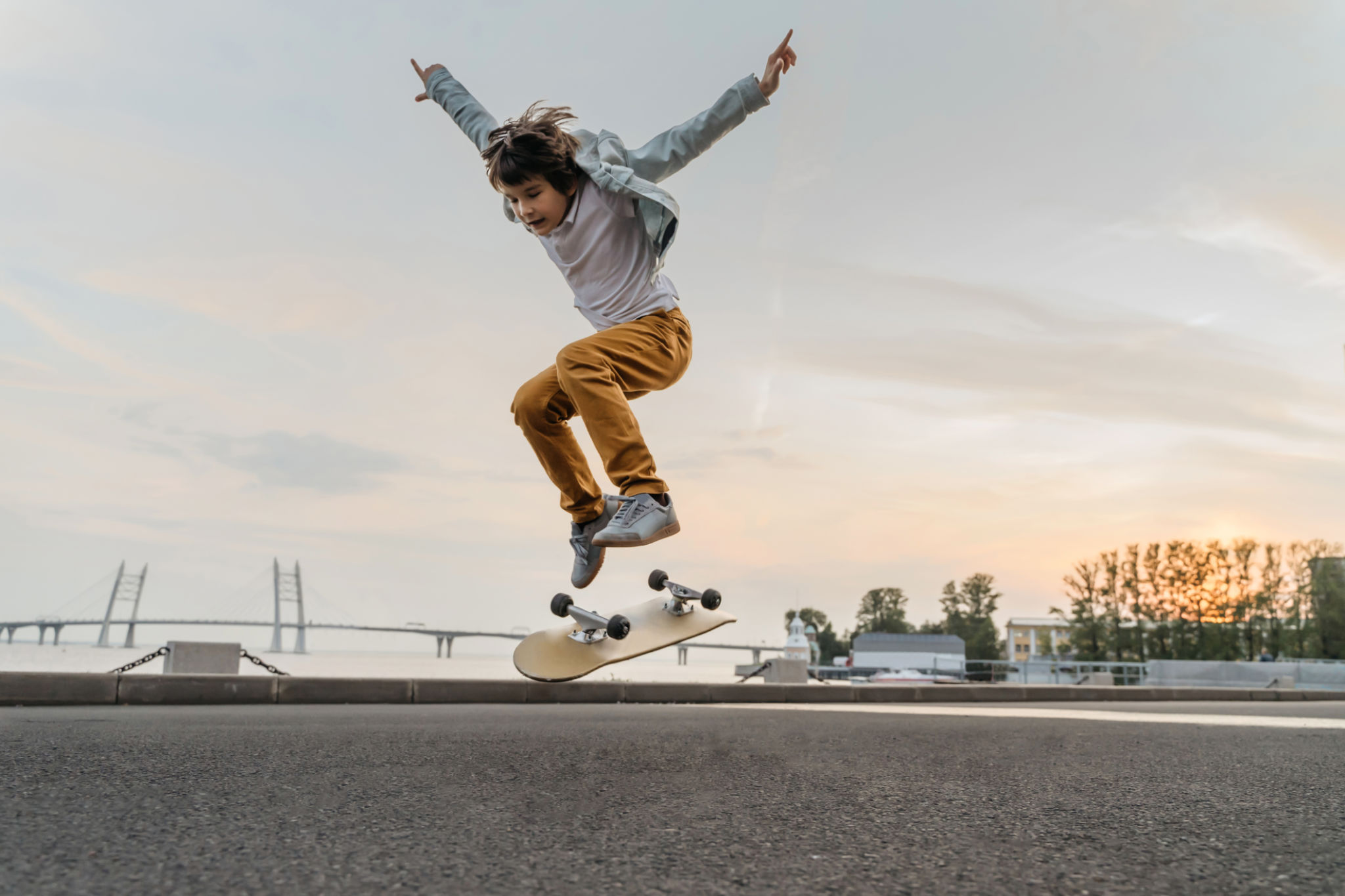 autumn skateboard