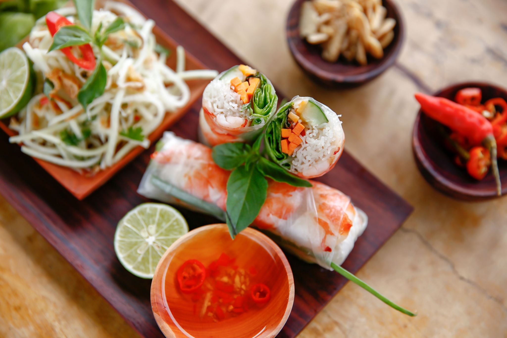 Vietnamese shrimp spring rolls Vietnamese shrimp spring rolls