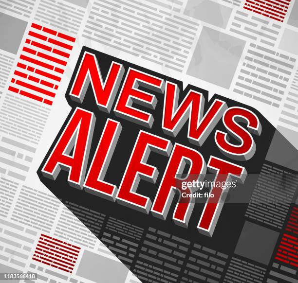 stockillustraties, clipart, cartoons en iconen met nieuwsbericht - politieverklaring