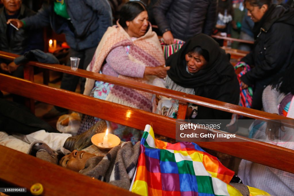 Funeral For Indigenous Killed During Clashes With Police In Fuel Plant