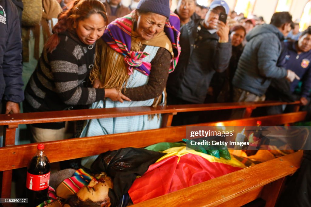 Funeral For Indigenous Killed During Clashes With Police In Fuel Plant