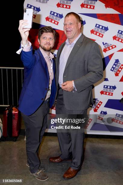 Buck Sexton and Mayor Glenn Jacobs attend the 2019 Politicon at Music City Center on October 26, 2019 in Nashville, Tennessee.