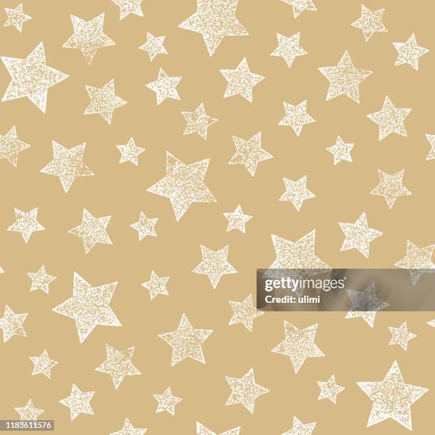 seamless pattern with stars - star shape texture stock illustrations