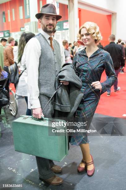 Cosplayers as characters from Fantastic Beasts And Where To Find Them during day 2 of the October MCM London Comic Con 2019 at ExCel on October 26,...