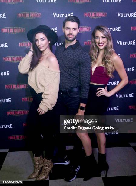 Benjamin Rivera and Amber Ardolino attend the Vulture And Moulin Rouge! The Musical Present: A Spectacular Spectacular Moulin Rouge! The Musical...