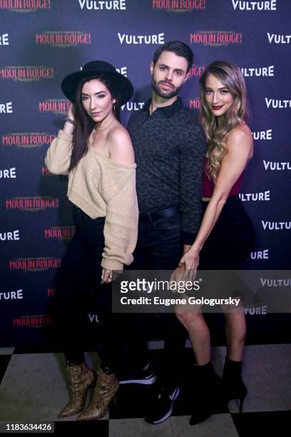 Benjamin Rivera and Amber Ardolino attend the Vulture And Moulin Rouge! The Musical Present: A Spectacular Spectacular Moulin Rouge! The Musical...