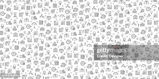 set of corporate business icons vector pattern design - accounting background stock illustrations