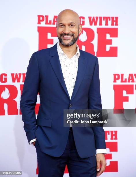 Keegan-Michael Key attends "Playing With Fire" New York Premiere at AMC Lincoln Square Theater on October 26, 2019 in New York City.