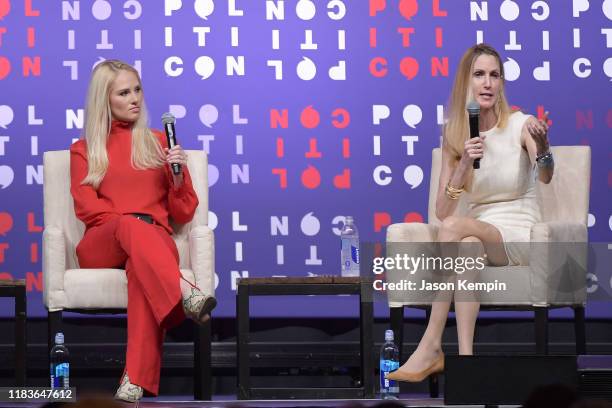 Tomi Lahren and Ann Coulter speak onstage during the 2019 Politicon at Music City Center on October 26, 2019 in Nashville, Tennessee.