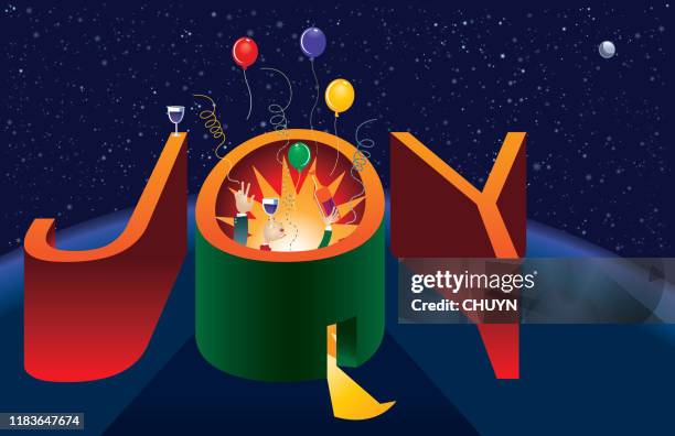 joy celebration - ice breaker stock illustrations