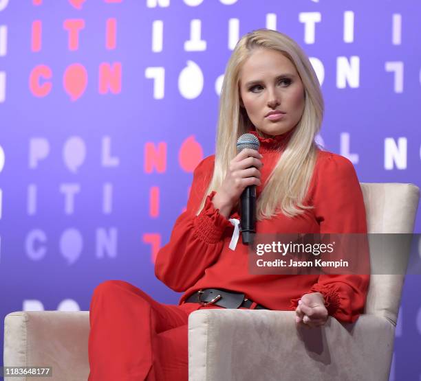 Tomi Lahren speak onstage during the 2019 Politicon at Music City Center on October 26, 2019 in Nashville, Tennessee.