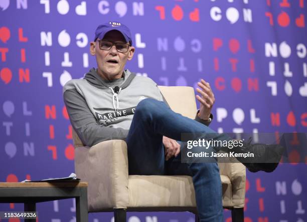 James Carville speaks onstage during the 2019 Politicon at Music City Center on October 26, 2019 in Nashville, Tennessee.