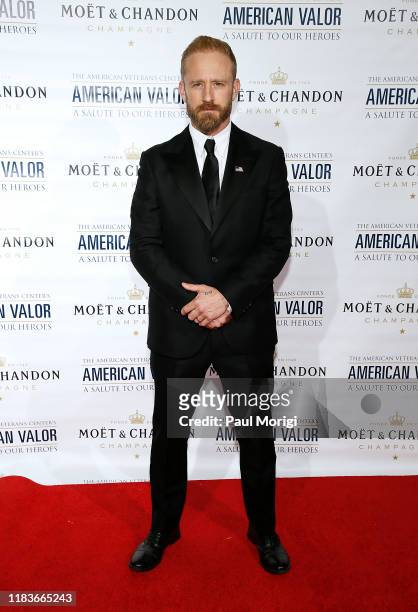 Actor Ben Foster attends the American Veterans Center’s "2019 American Valor: A Salute to Our Heroes" Veterans Day Special at the Omni Shoreham Hotel...