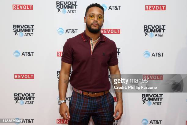 Romeo Miller attends the REVOLT X AT&T 3-Day Summit In Los Angeles - Day 2 at Magic Box on October 26, 2019 in Los Angeles, California.