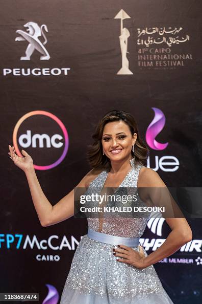 Bushra Rafeeq Egyptian actress Bushra poses on the red carpet at the opening ...