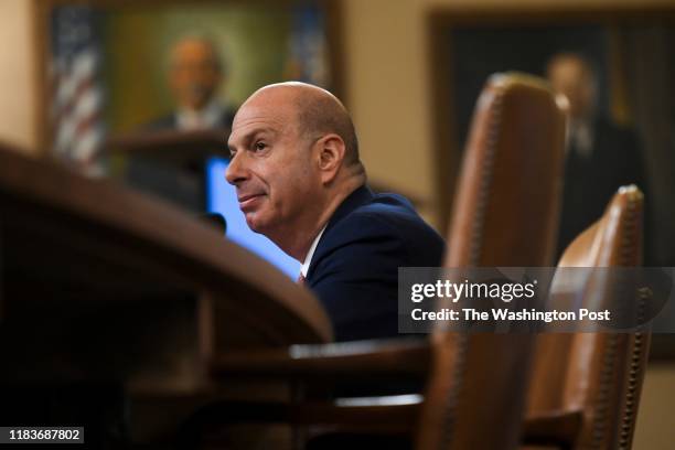 Gordon Sondland, the U.S. Ambassador to the European Union, testifies before the House Intelligence Committee at the Longworth House Office Building...