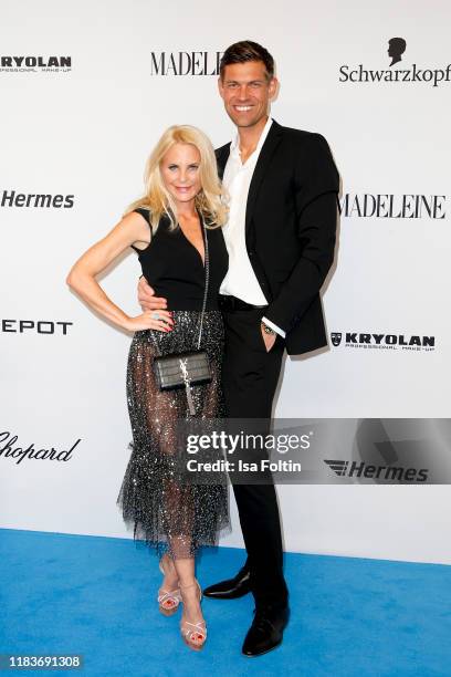 Designer Sonja Kiefer and her boyfriend Cedric Schwarz during the Tribute To Bambi at Casino Baden-Baden on November 20, 2019 in Baden-Baden, Germany.