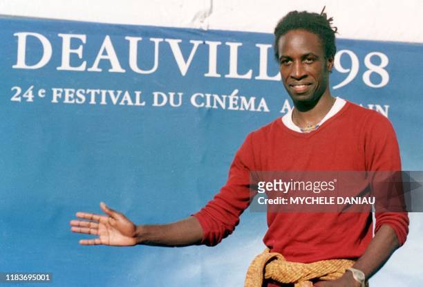 Saul Williams, co-scénariste et acteur américain, pose pour les photographes, le 05 septembre à Deauville, où il est venu présenter son dernier film...