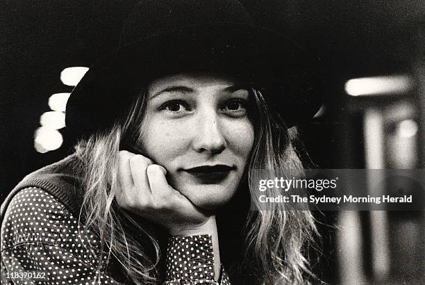 Australian actress, Cate Blanchett, at the Wharf Theatre in Sydney, 9 June 1994.