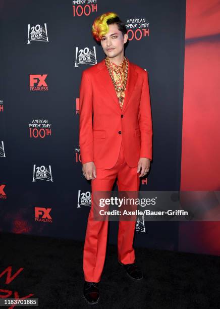 Zach Villa attends FX's "American Horror Story" 100th Episode Celebration at Hollywood Forever on October 26, 2019 in Hollywood, California.
