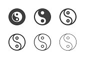 Yin Yang Symbol Icons - Multi Series