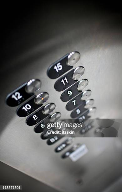 lift control panel - lift button stock pictures, royalty-free photos & images