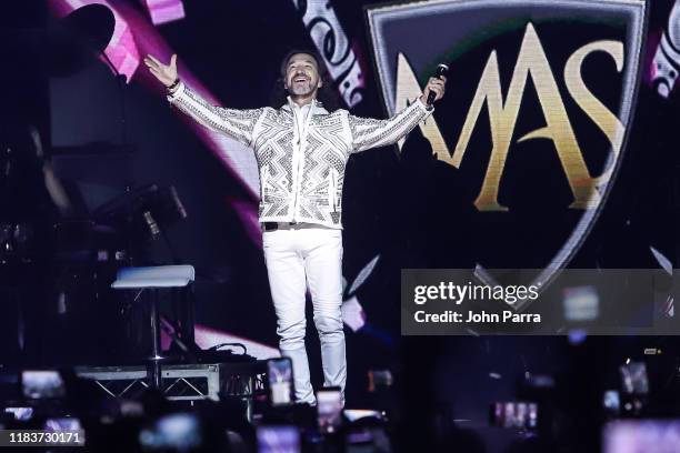 Marco Antonio Solis performs at American Airlines Arena on October 26, 2019 in Miami, Florida.
